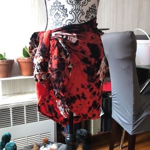 Red & Black Dolphins Sarong